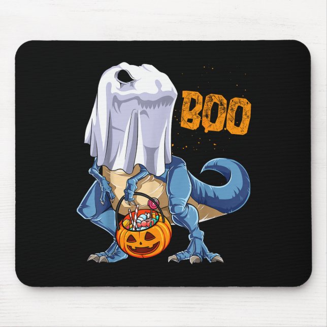 Ghost Dinosaur T Rex Funny Boo Halloween Boys Men  Musmatta (Framsidan)