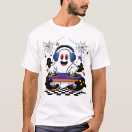 Ghost DJ Halloween fest Design T Shirt