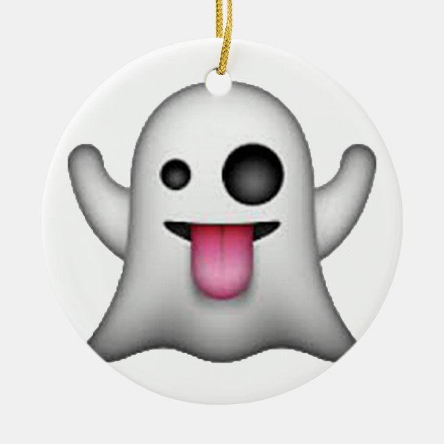 Ghost - Emoji Julgransprydnad Keramik (Framsidan)