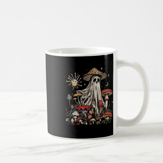 Ghost Fairycore Retro Halloween Gothic Mushroom Gh Kaffemugg (Höger)