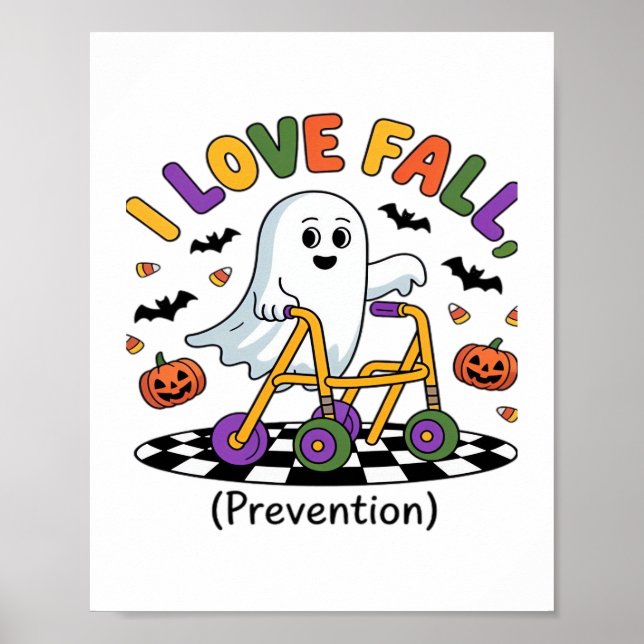 Ghost för fysioterapi vid fallförebyggande behandl poster (Framsidan)