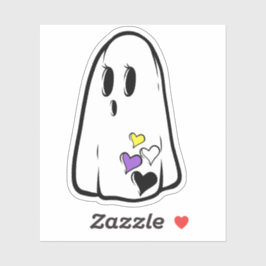 Ghost för icke-binärt Pride Klistermärken