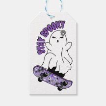 Ghost för "Stanna Spooky" på ett Skateboard - Lila