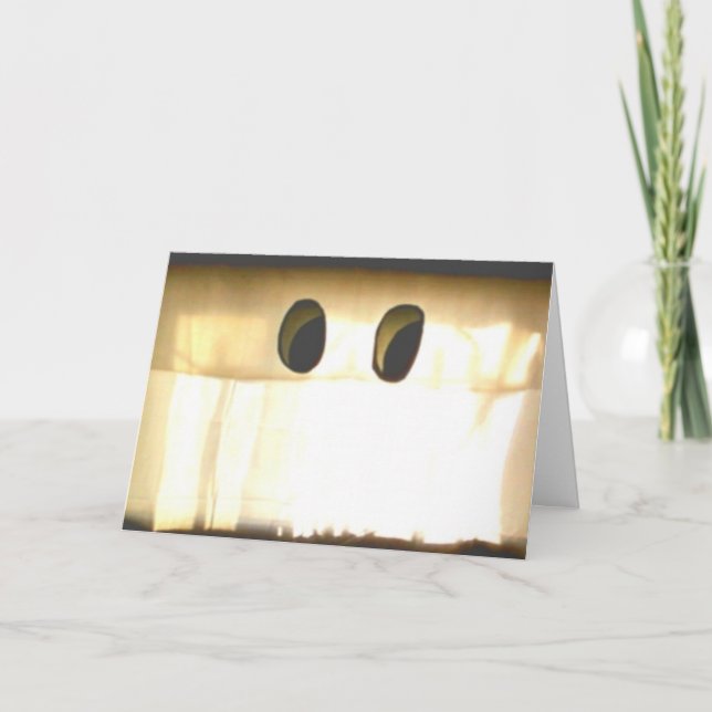 Ghost förklädd som en ridå kort (Framsida)