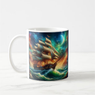 Ghost Frakt Dam Lovibond i en Cosmic Storm Kaffemugg