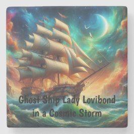 Ghost Frakt Dam Lovibond i en Cosmic Storm Stenunderlägg