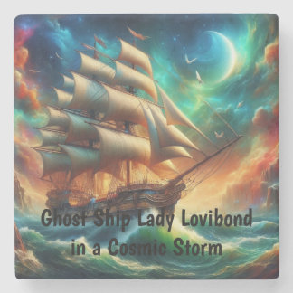 Ghost Frakt Dam Lovibond i en Cosmic Storm Stenunderlägg