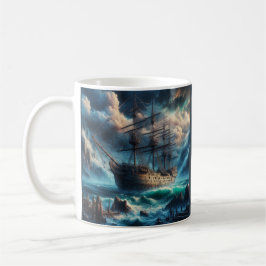 Ghost Frakt Mary Celeste Haunting Maritime Mystere Kaffemugg