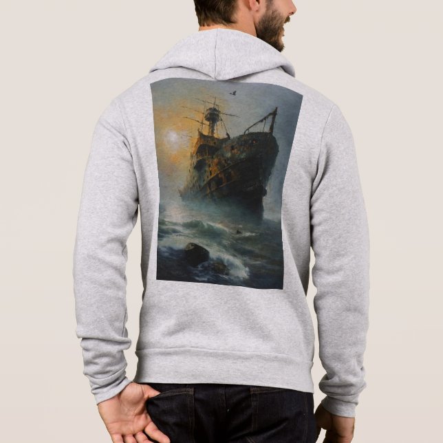 Ghost frakt, pirat frakt t shirt (Baksida)