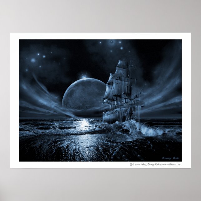 Ghost-frakt-serie: Fullt måne stigning Poster (Framsidan)