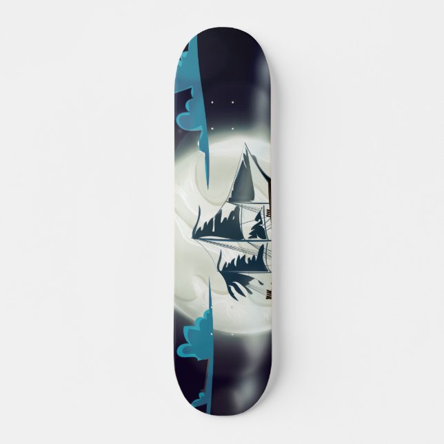 Ghost-Frakt Skateboard Bräda 21,5 Cm (Framsida)