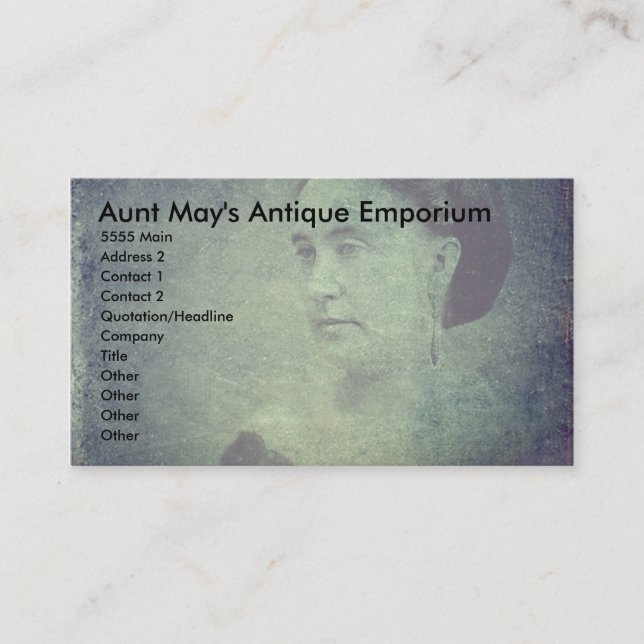 Ghost från det förflutna visitkort (Framsida)