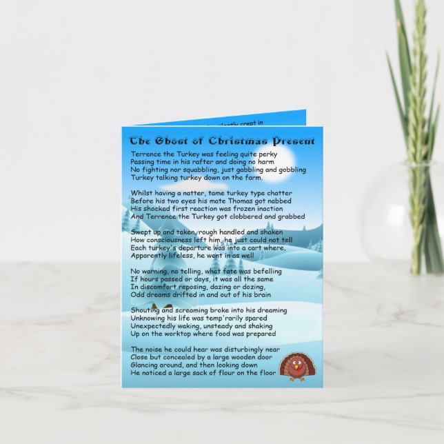 Ghost från Julklapp Helgkort (Framsida)