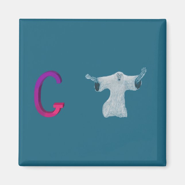 Ghost Fridge Magnet (Framsidan)