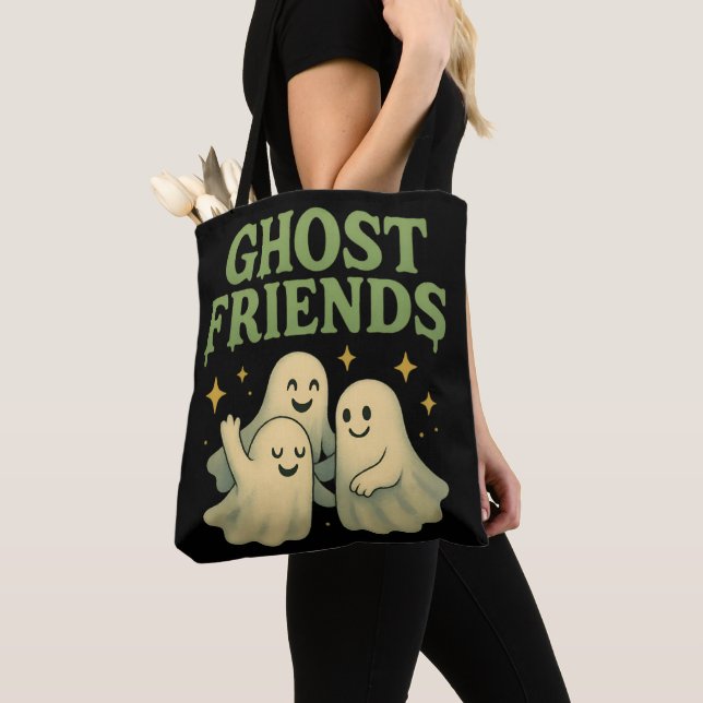 Ghost Friends - Black Tygkasse (Närbild)