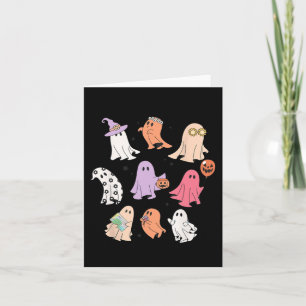 Ghost Friends Halloween AAC SLP Squad Tal Langu Kort