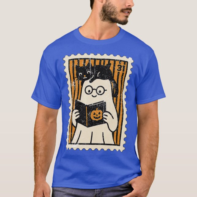 Ghost Frimärke T Shirt (Framsida)