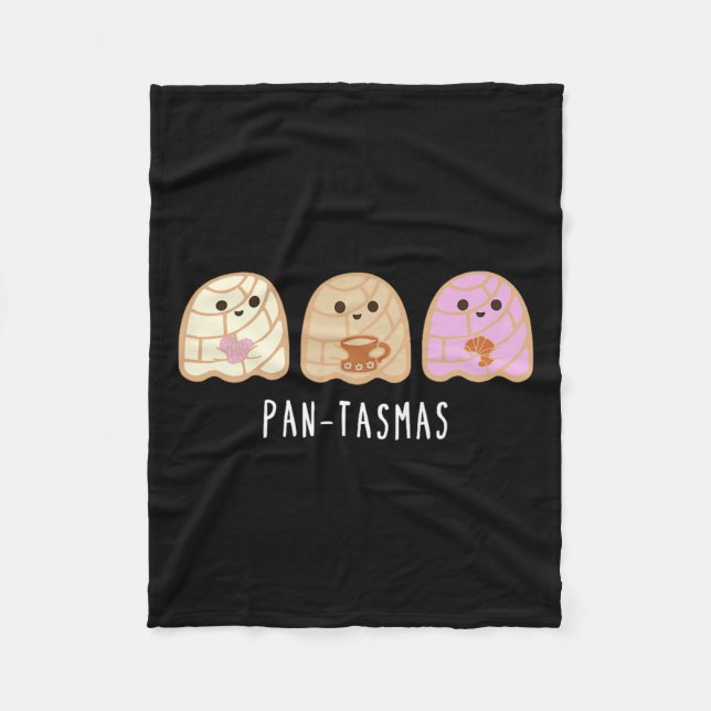 Ghost Funny Spooky Conchas Mexican Ghost Fleecefilt (Framsidan)