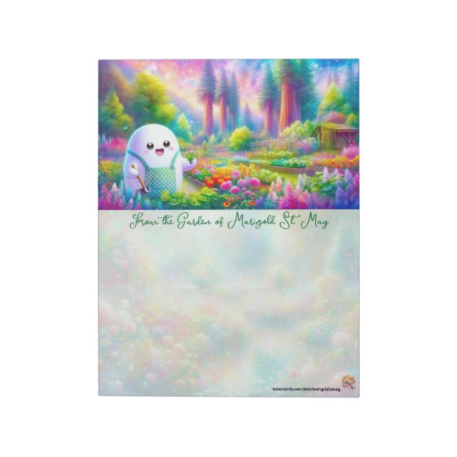 Ghost Gardening Notepad Anteckningsblock (Roterad)