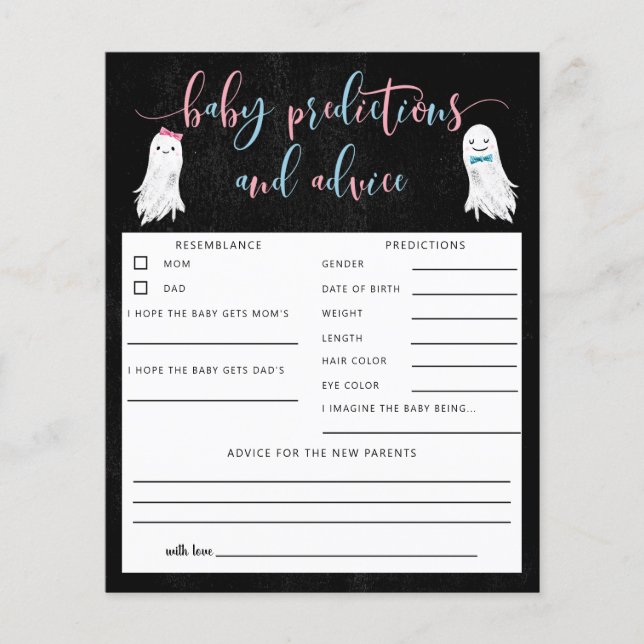 Ghost Gender Reveal Baby Predictions and Advice (Framsida)
