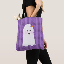Ghost Ghoul Lila Randig Halloween 