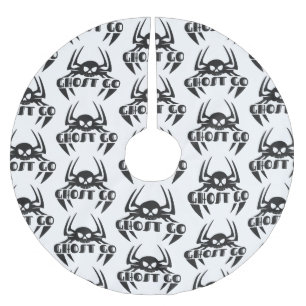 Ghost Go Spooky Season Julgransmatta Borstad Polyester