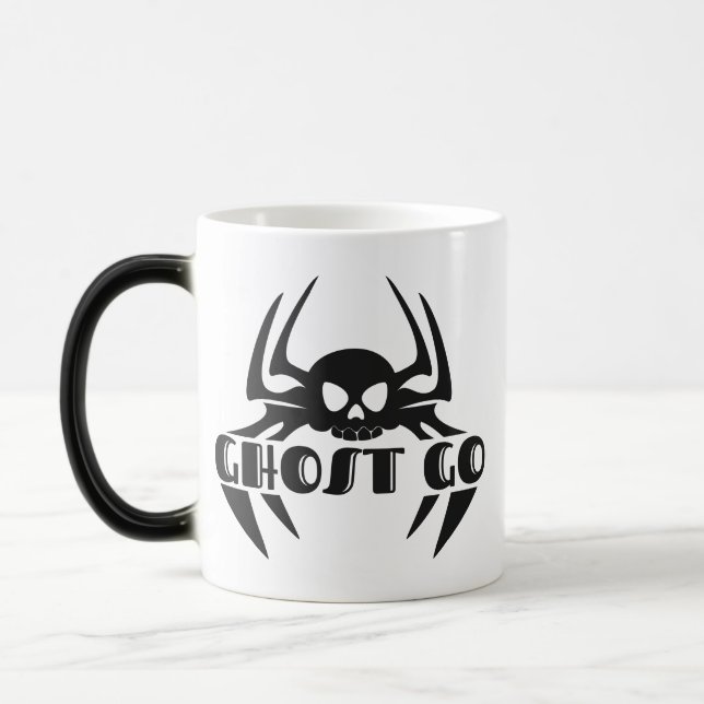 Ghost Go Spooky Season Magisk Mugg (Vänster)