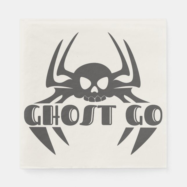 Ghost Go Spooky Season Pappersservett (Framsidan)