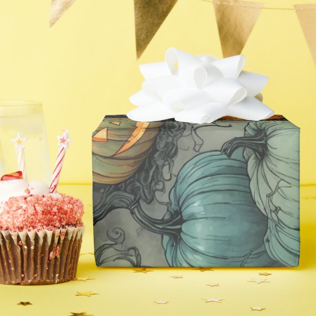 GhoST Gourd Garden Mönster Presentpapper (Födelsedagsfest)