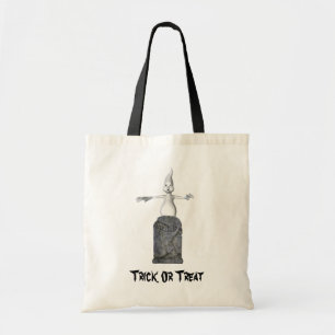 Ghost Gravsten Halloween Funny Tote Bag Tygkasse
