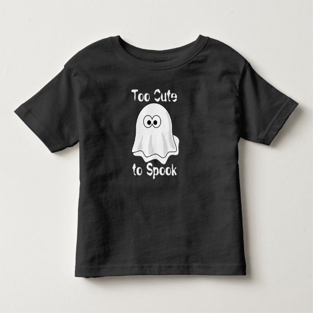 Ghost Halloween är för tyst mot Spook T Shirt (Framsida)