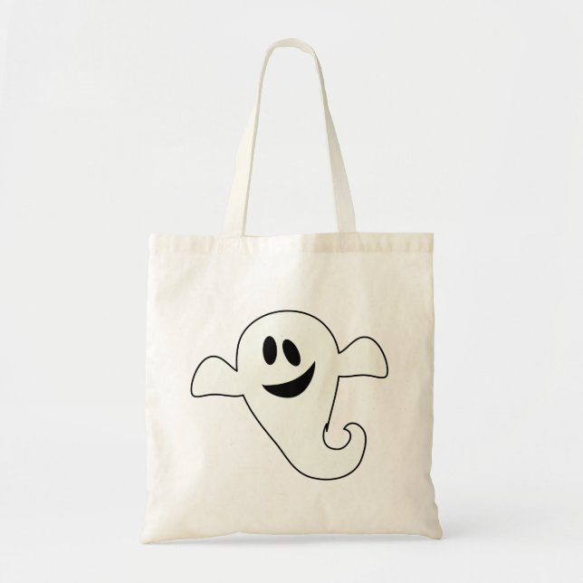 Ghost Halloween Bag Tygkasse (Framsidan)