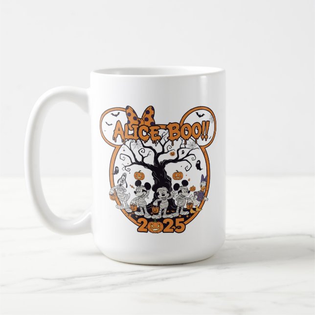 Ghost Halloween Crewneck ,Cozy Spooky S Kaffemugg (Vänster)