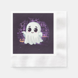 Ghost Halloween Cute Illustration-Pappersservett Pappersservett