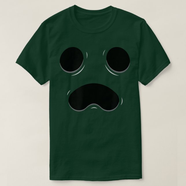 Ghost Halloween Face Plain Haunted Ghost Tour Mask T Shirt (Design framsida)