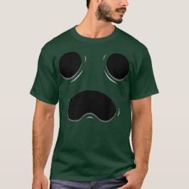 Ghost Halloween Face Plain Haunted Ghost Tour Mask T Shirt