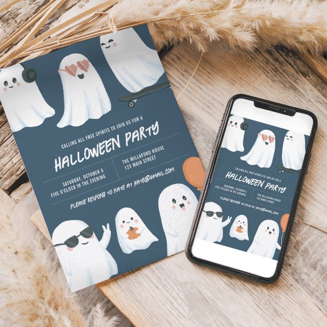 Ghost Halloween fest-inbjudan Inbjudningar (Skapare uppladdad)