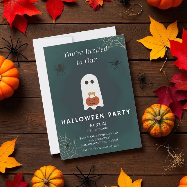 Ghost Halloween fest-inbjudan Inbjudningar (Skapare uppladdad)