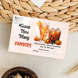 Ghost Halloween gissar hur många Candies Game Tilläggskort