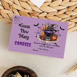 Ghost Halloween gissar hur många Candies Game Tilläggskort