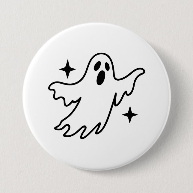 Ghost Halloween Knapp (Framsida)