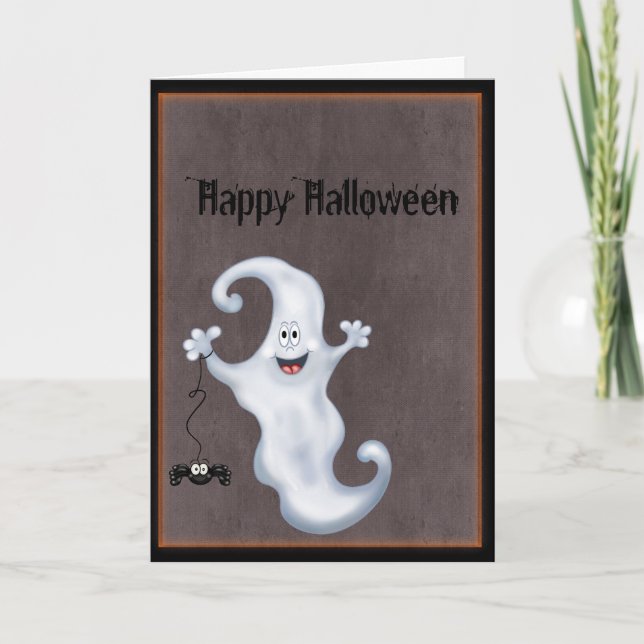 Ghost Halloween Kort (Framsida)