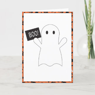 Ghost Halloween-kort Tack Kort