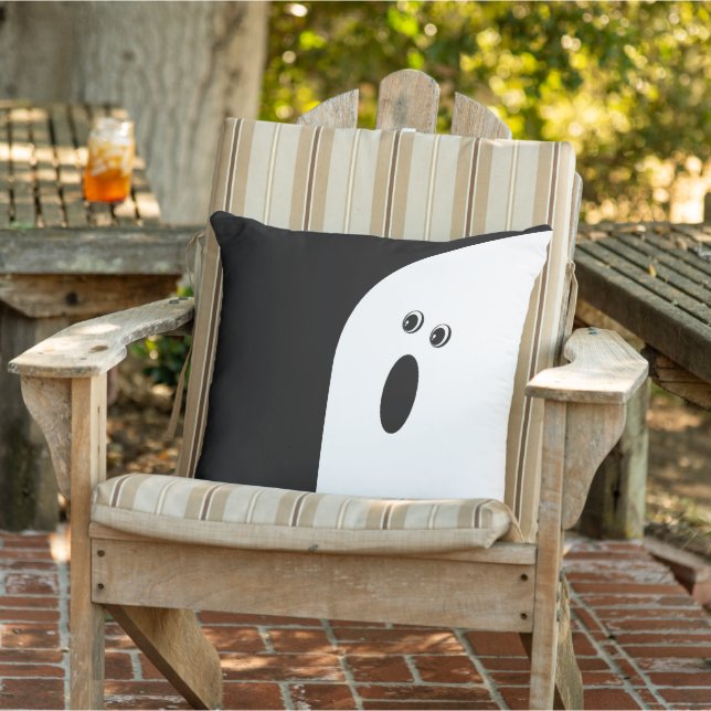 Ghost Halloween Lumb med modern minimal Abstrakt Kudde (Stol)