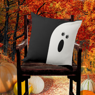 Ghost Halloween med roligt Modern Minimalistic Abs Kudde