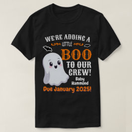 Ghost Halloween-meddelande om Gravid för Pappa T Shirt