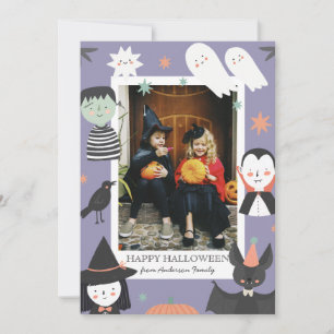 Ghost Halloween Min första Boo baby Julkort