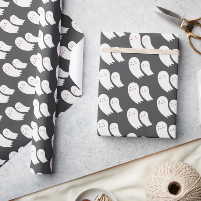 Ghost Halloween Mörk Spooky Presentpapper (Skapare uppladdad)