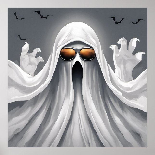 Ghost - Halloween Print Poster (Framsidan)