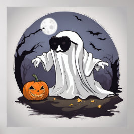 Ghost - Halloween Print Poster